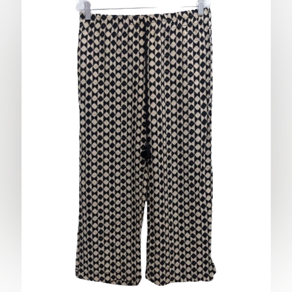 Bebop women's drawstring wide leg pants size L